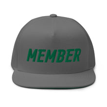 Load image into Gallery viewer, Member Flat Bill Cap - Green Logo
