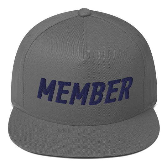 Member Flat Bill Cap - Navy Logo