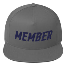 Load image into Gallery viewer, Member Flat Bill Cap - Navy Logo
