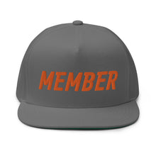 Load image into Gallery viewer, Member Flat Bill Cap - Orange Logo
