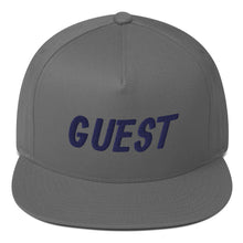 Load image into Gallery viewer, Guest Flat Bill Cap - Navy Logo
