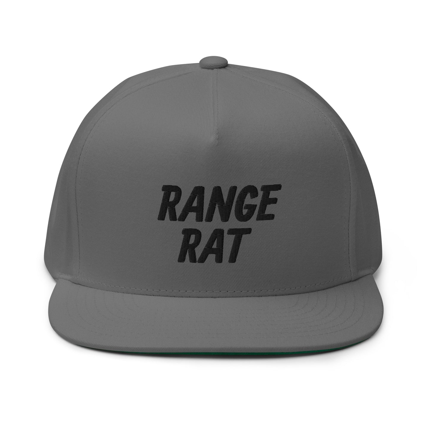 Range Rat Flat Bill Cap - Black Logo