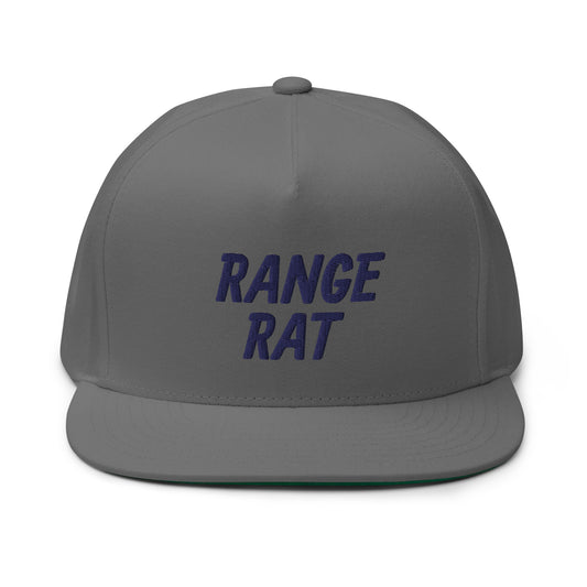 Range Rat Flat Bill Cap - Navy Logo