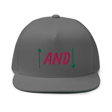 Load image into Gallery viewer, Up and Down Flat Bill Cap - Pink Logo
