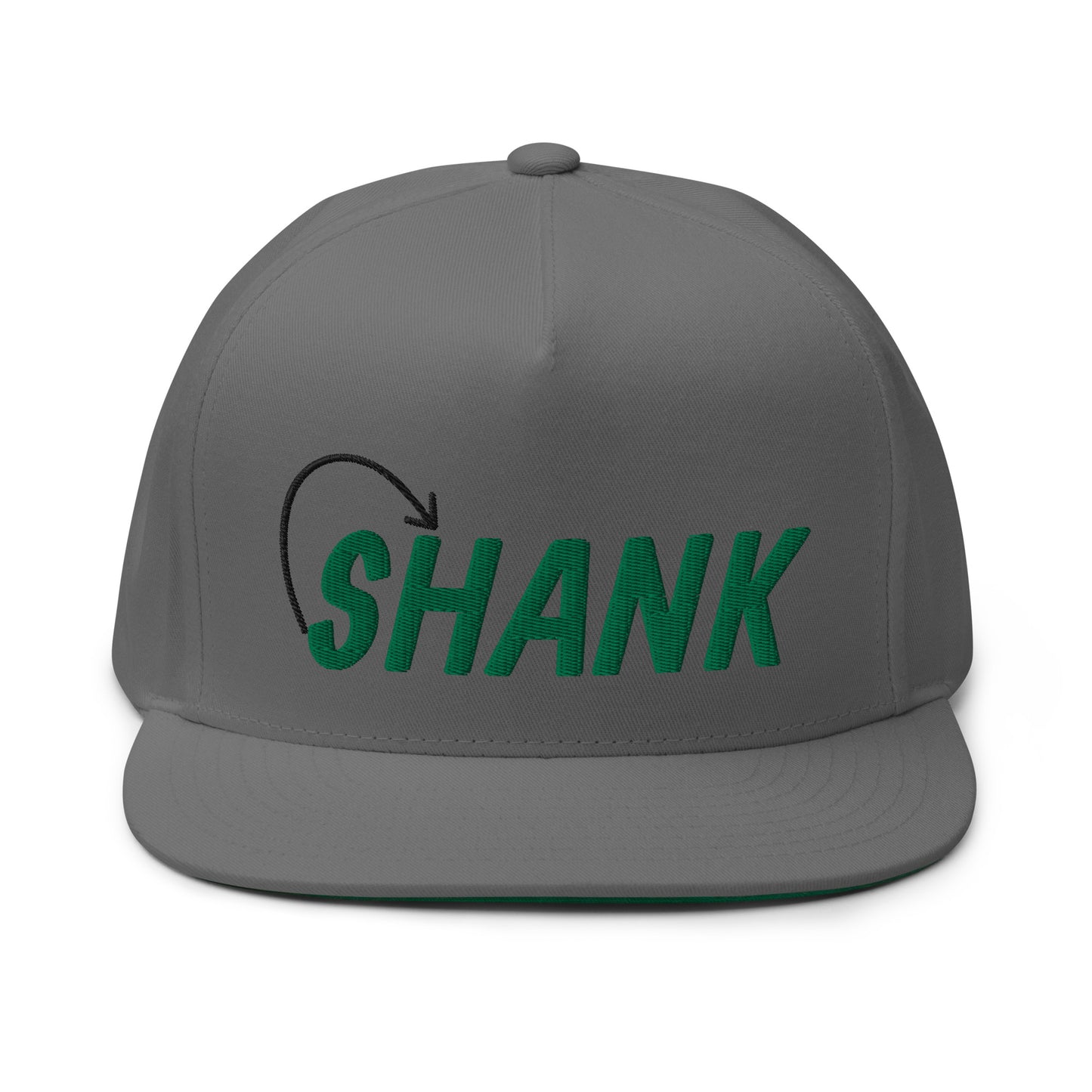 Shank Flat Bill Cap - Green Logo