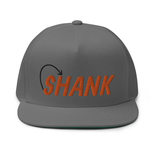 Shank Flat Bill Cap - Orange Logo