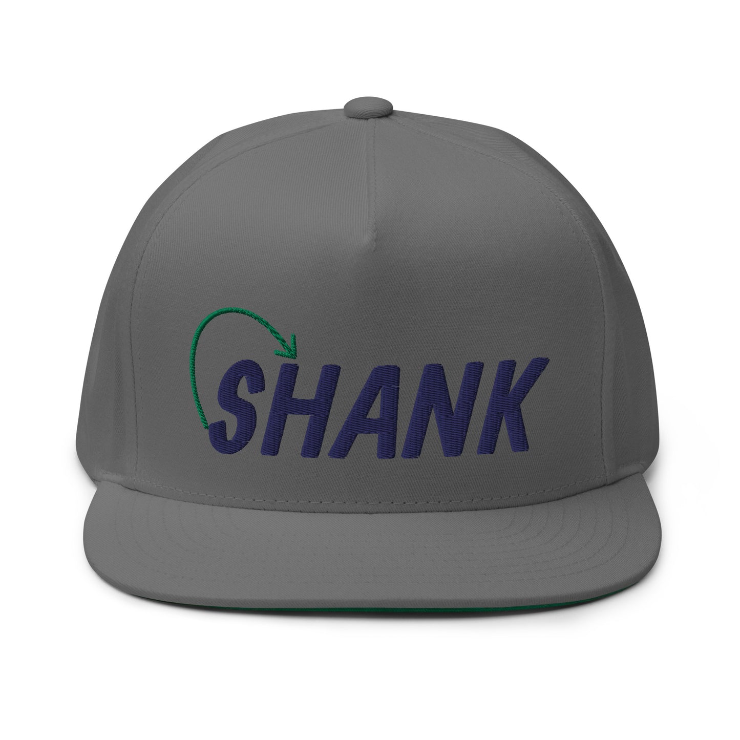 Shank Flat Bill Cap - Navy Logo