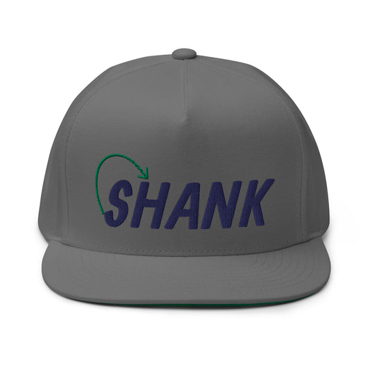 Shank Flat Bill Cap - Navy Logo