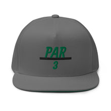 Load image into Gallery viewer, 3 Under Par Flat Bill Cap - Green Logo
