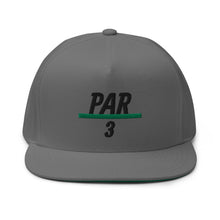 Load image into Gallery viewer, 3 Under Par Flat Bill Cap - Black Logo
