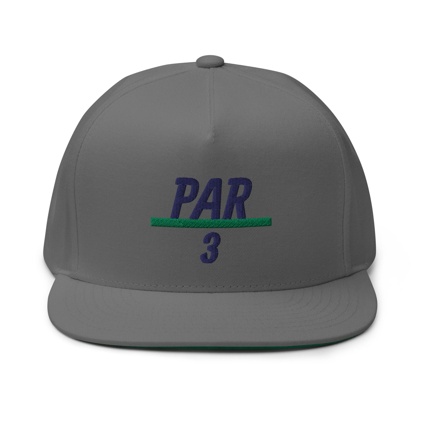3 Under Par Flat Bill Cap - Navy Logo