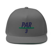 Load image into Gallery viewer, 3 Under Par Flat Bill Cap - Navy Logo
