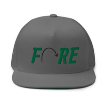 Load image into Gallery viewer, FORE Flat Bill Cap - Green Logo
