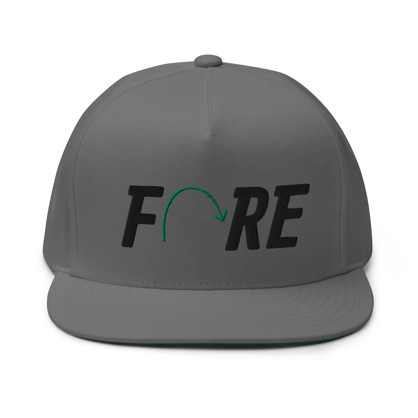 FORE Flat Bill Cap - Black Logo