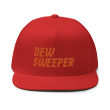 Load image into Gallery viewer, Dew Sweeper Flat Bill Cap - Orange Logo
