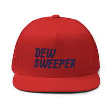 Load image into Gallery viewer, Dew Sweeper Flat Bill Cap - Navy Logo
