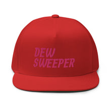 Load image into Gallery viewer, Dew Sweeper Flat Bill Cap - Pink Logo
