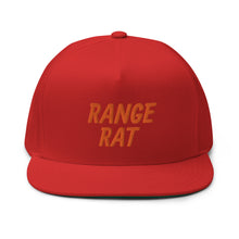 Load image into Gallery viewer, Range Rat Flat Bill Cap - Orange Logo
