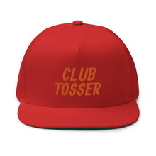 Load image into Gallery viewer, Club Tosser Flat Bill Cap - Orange Logo
