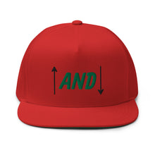 Load image into Gallery viewer, Up and Down Flat Bill Cap - Green Logo
