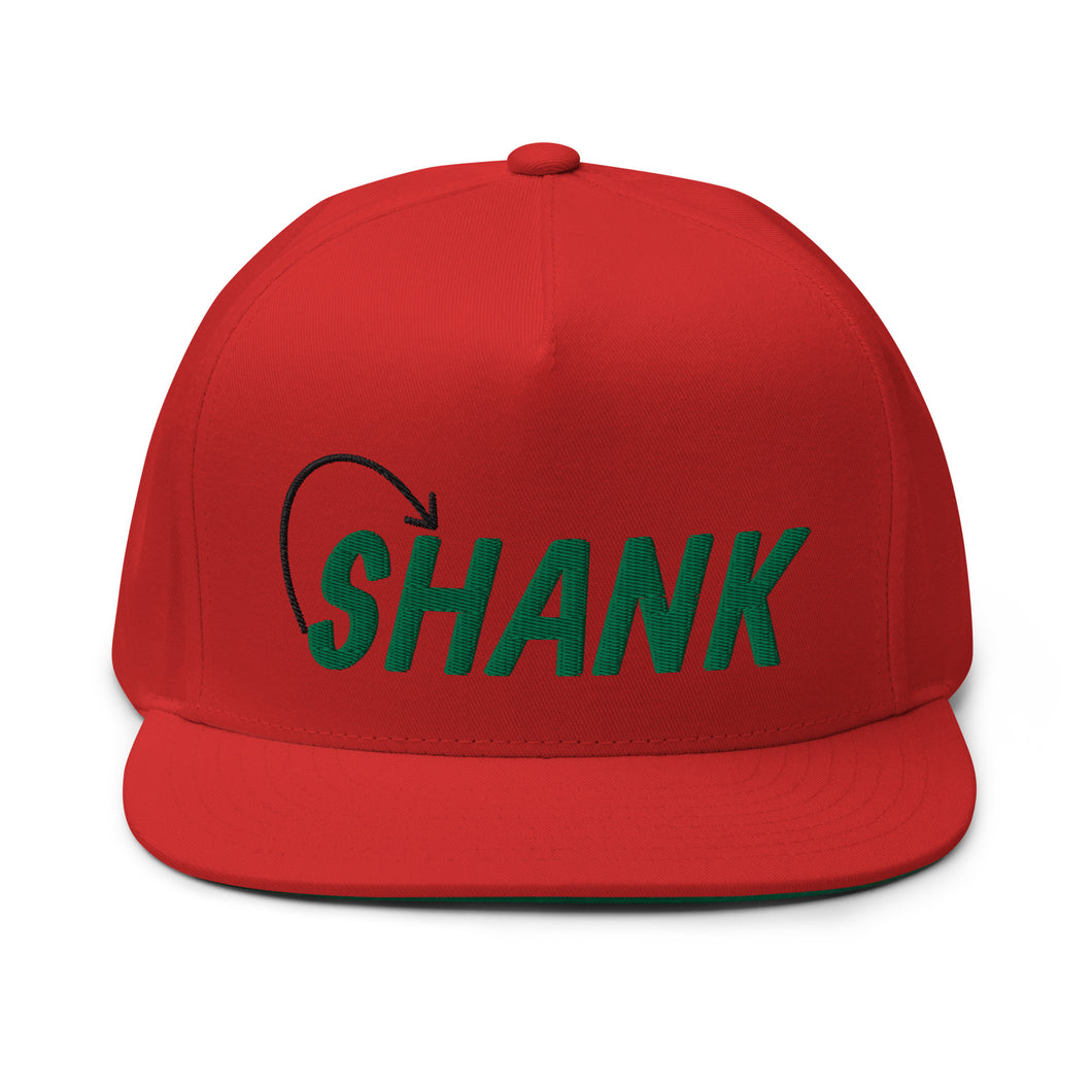 Shank Flat Bill Cap - Green Logo