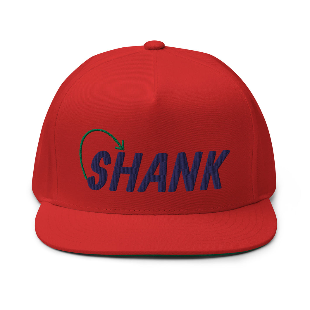 Shank Flat Bill Cap - Navy Logo