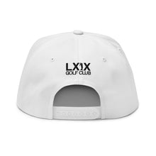 Load image into Gallery viewer, Snowman Flat Bill Cap - White Logo
