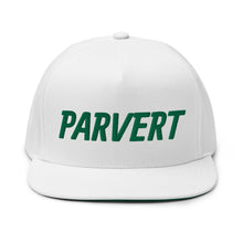 Load image into Gallery viewer, Parvert Flat Bill Cap - Green Logo
