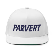 Load image into Gallery viewer, Parvert Flat Bill Cap - Navy Logo
