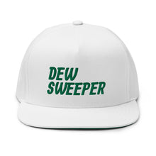 Load image into Gallery viewer, Dew Sweeper Flat Bill Cap - Green Logo
