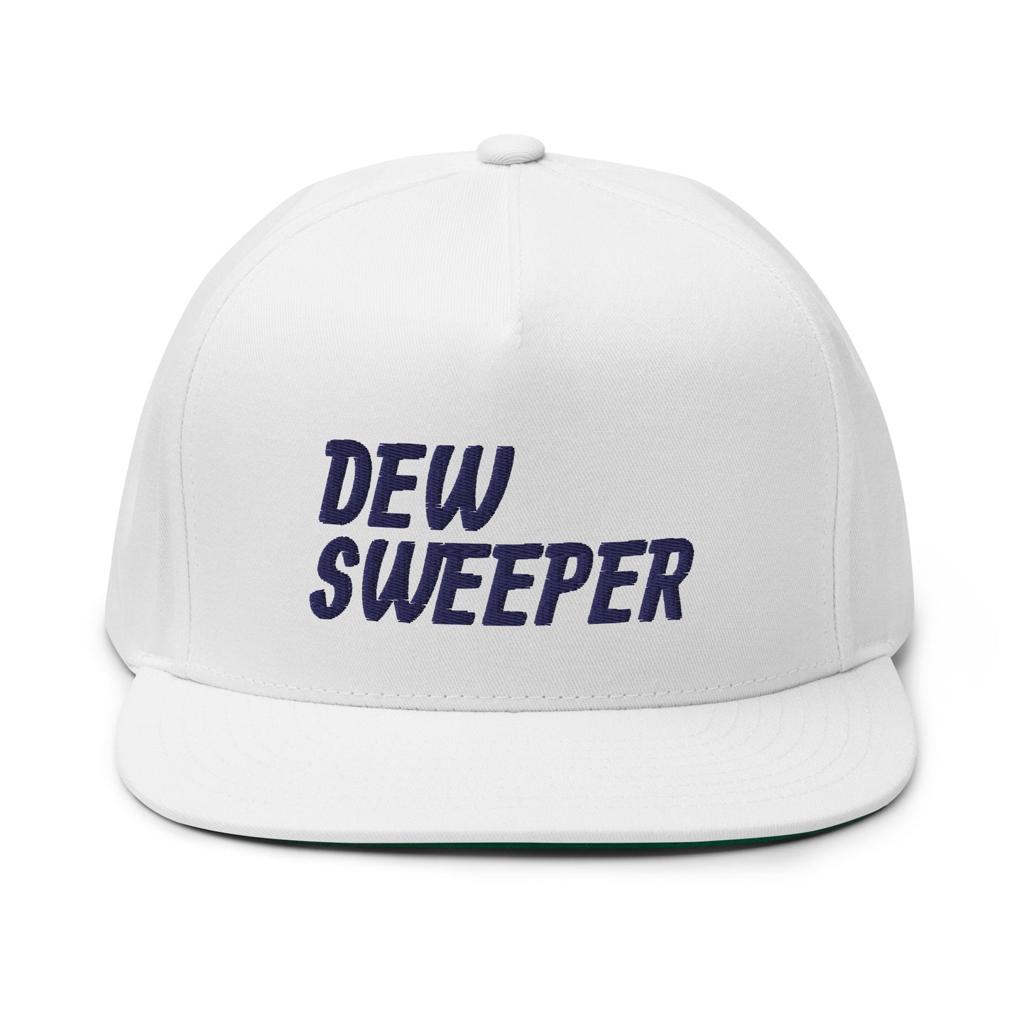 Dew Sweeper Flat Bill Cap - Navy Logo