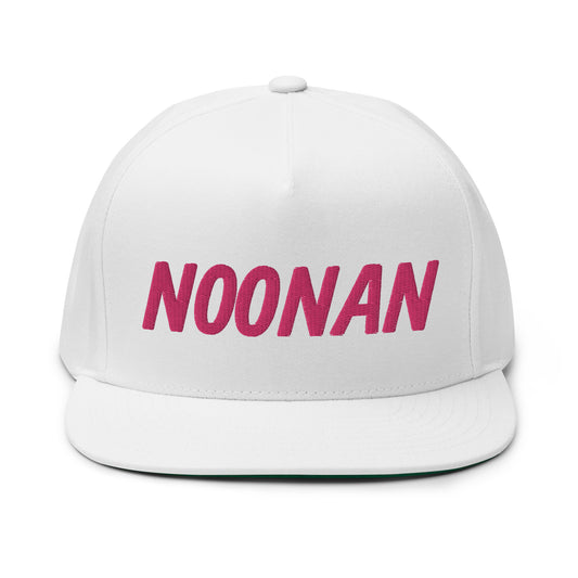 Noonan Flat Bill Cap - Pink Logo