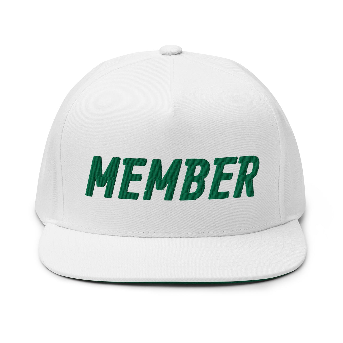 Member Flat Bill Cap - Green Logo