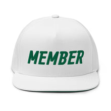 Load image into Gallery viewer, Member Flat Bill Cap - Green Logo
