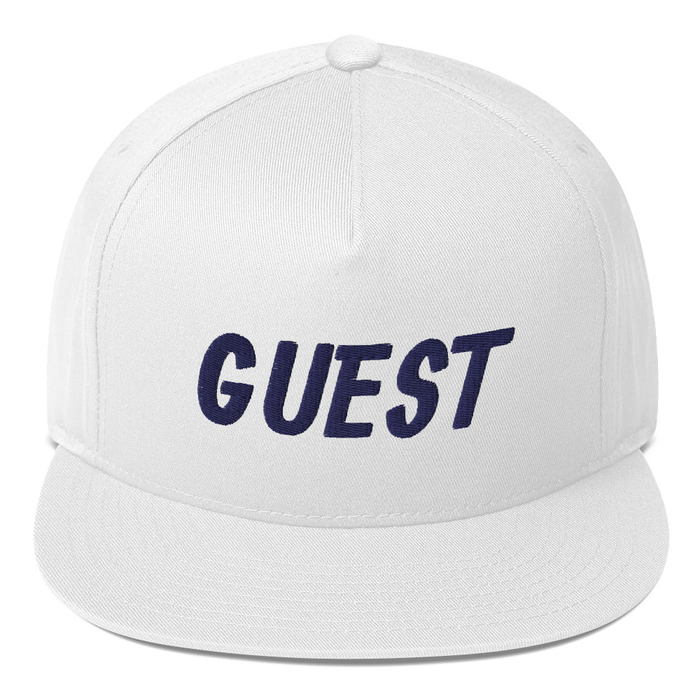 Guest Flat Bill Cap - Navy Logo