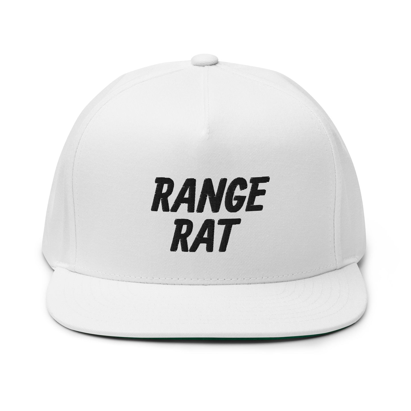 Range Rat Flat Bill Cap - Black Logo
