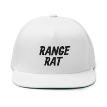 Load image into Gallery viewer, Range Rat Flat Bill Cap - Black Logo
