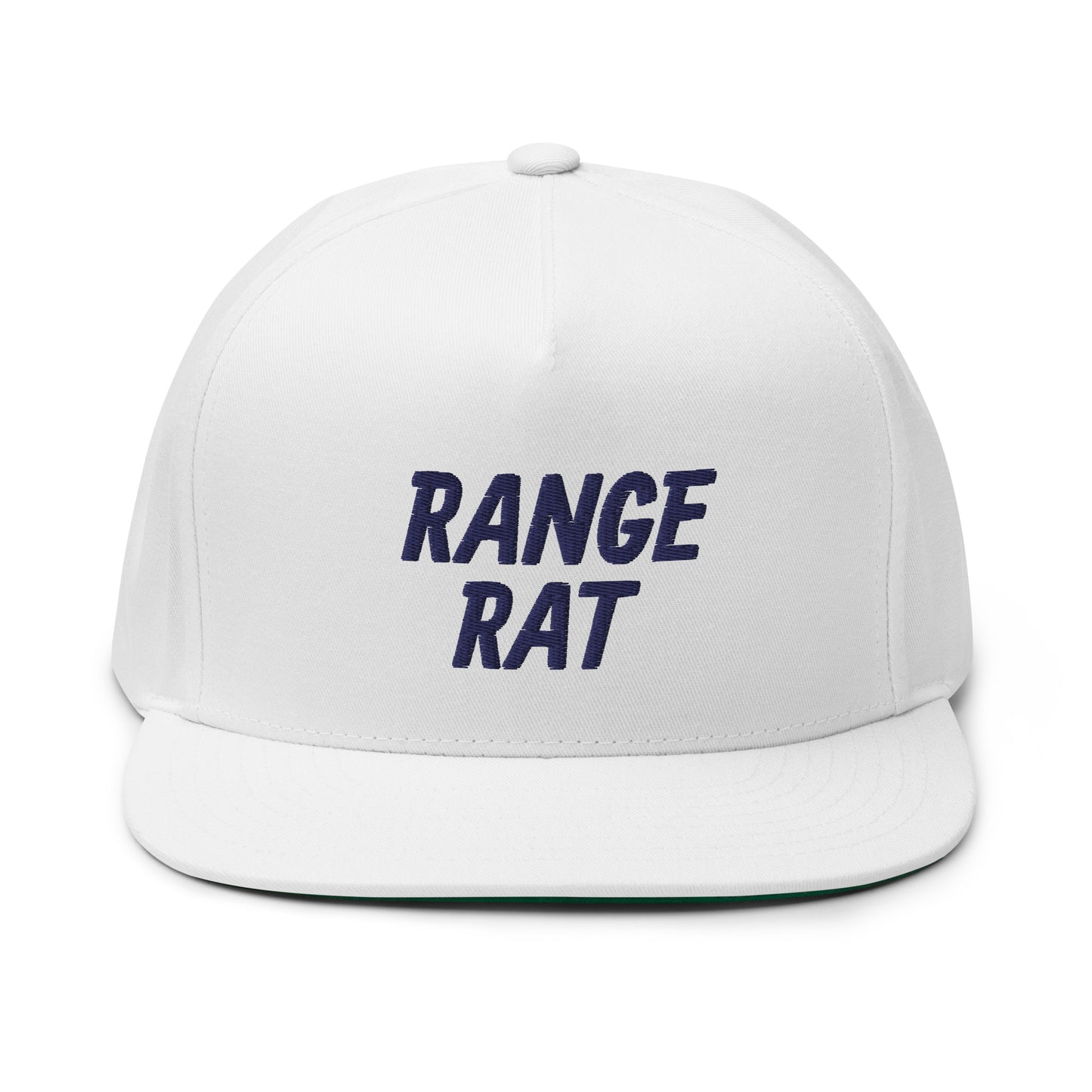 Range Rat Flat Bill Cap - Navy Logo