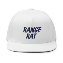 Load image into Gallery viewer, Range Rat Flat Bill Cap - Navy Logo
