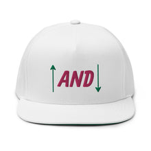 Load image into Gallery viewer, Up and Down Flat Bill Cap - Pink Logo
