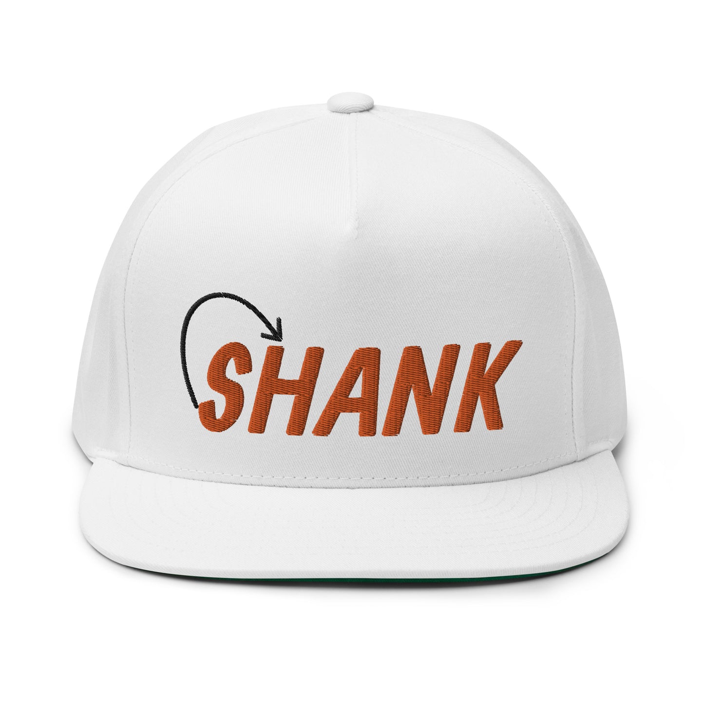 Shank Flat Bill Cap - Orange Logo