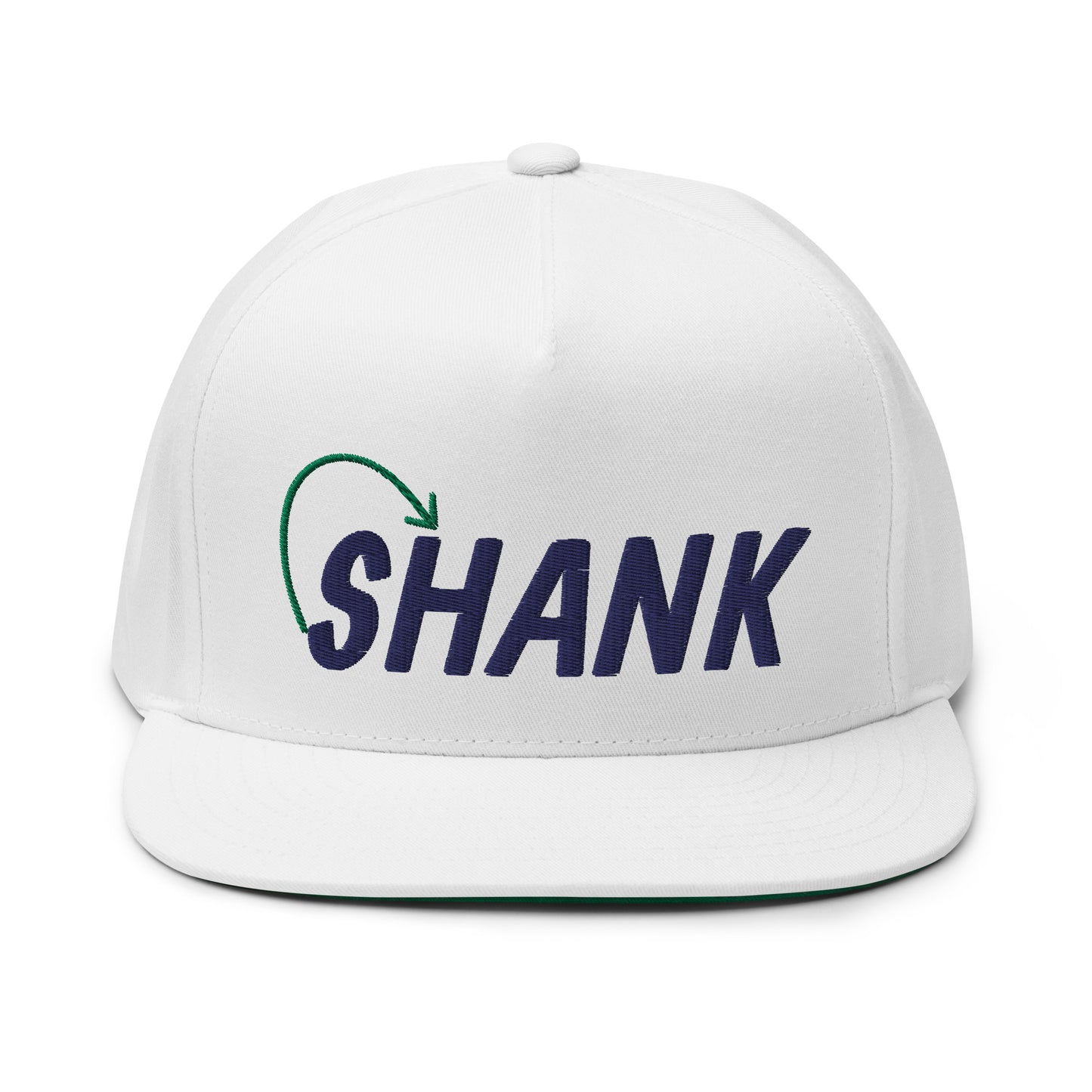 Shank Flat Bill Cap - Navy Logo