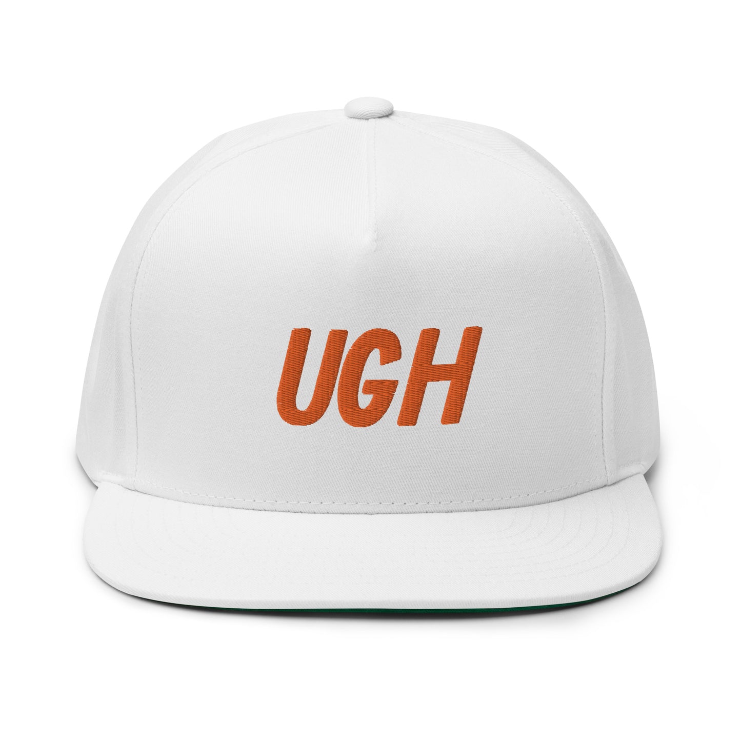 UGH - Balestri Model Flat Bill Cap - Orange Logo