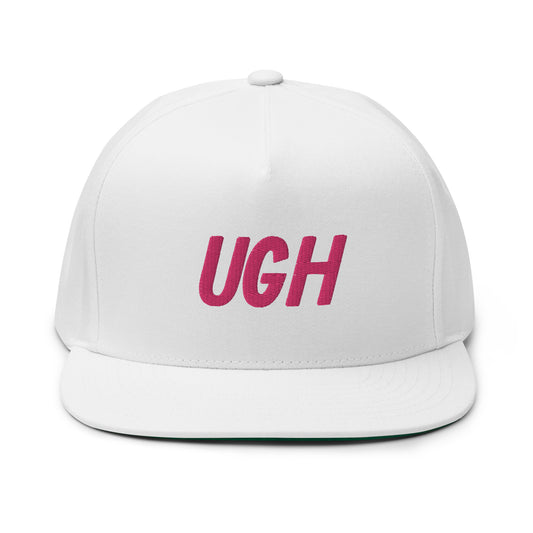 UGH - Balestri Model Flat Bill Cap - Pink Logo