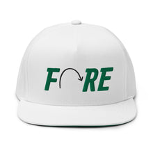 Load image into Gallery viewer, FORE Flat Bill Cap - Green Logo
