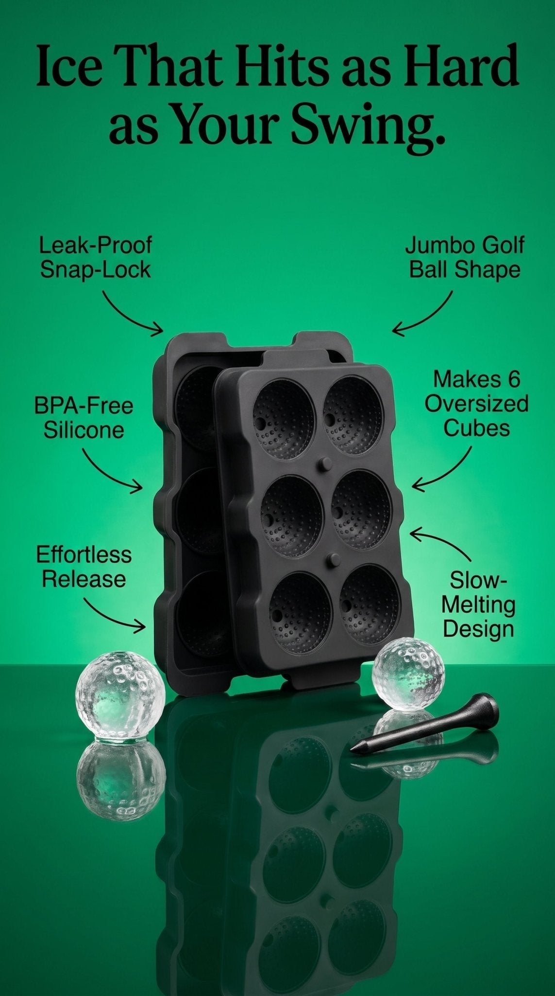 Golf Ball Ice Tray - Fore the Coolest Drinks