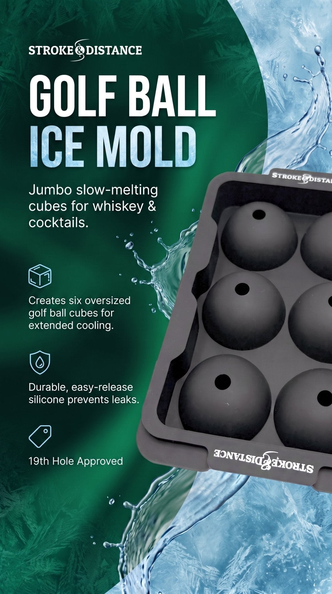Golf Ball Ice Tray - Fore the Coolest Drinks