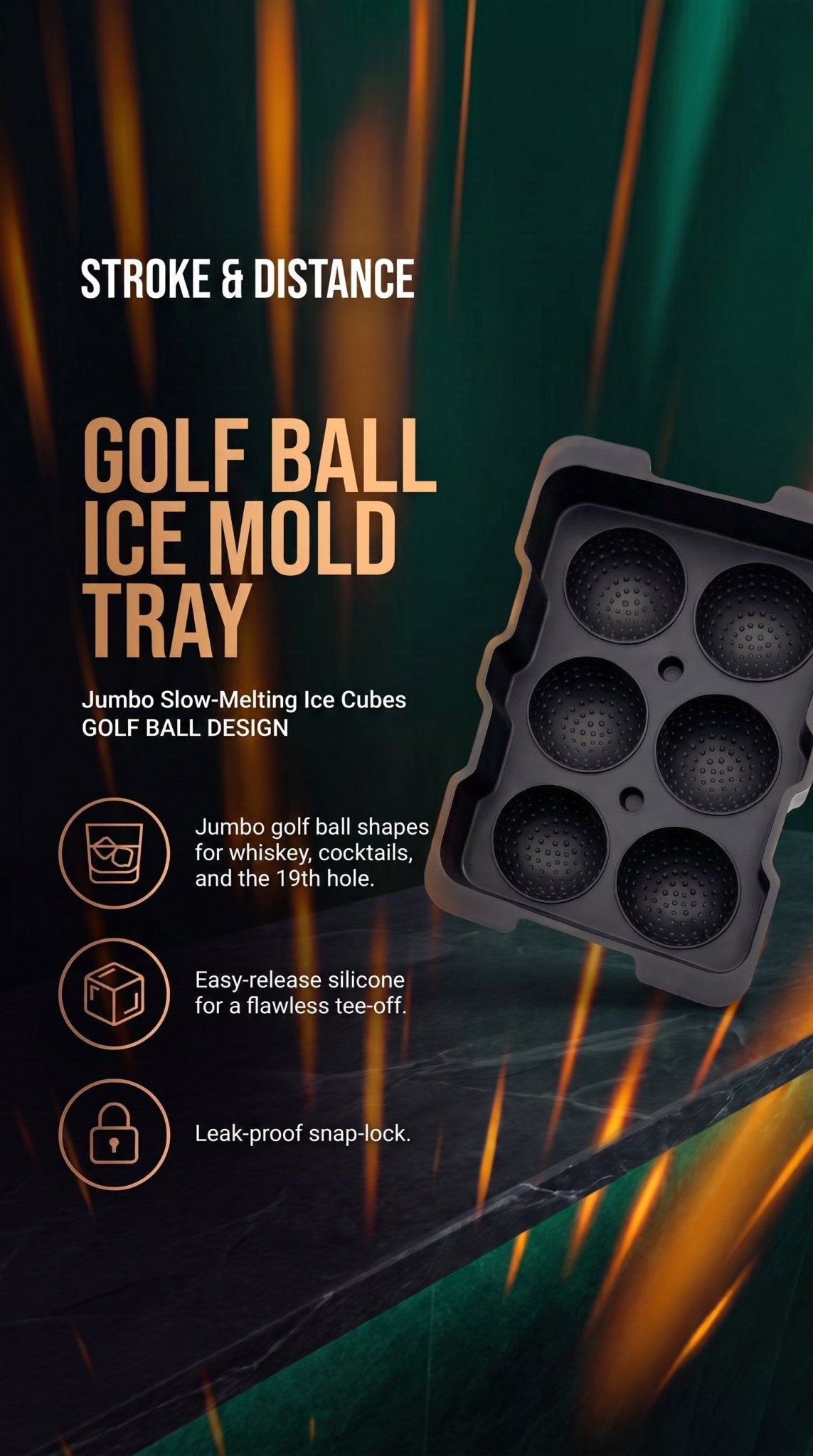 Golf Ball Ice Tray - Fore the Coolest Drinks