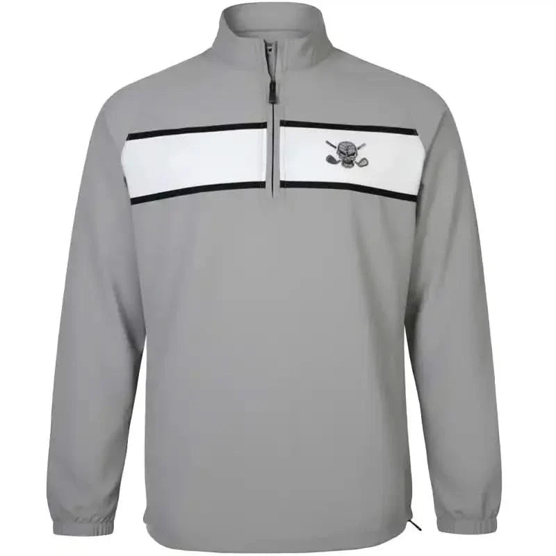 Windbreaker Quarter Zip Pull Over (Grey)