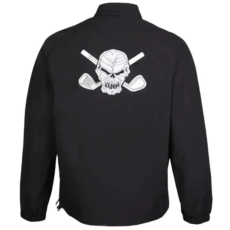 Windbreaker Quarter Zip Pull Over (Black)